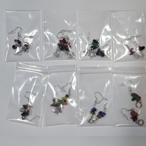 “Anchored in Energy” & “Wings of Earth” — Natural Gem Drop Earrings